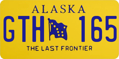 AK license plate GTH165