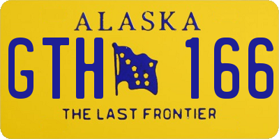 AK license plate GTH166