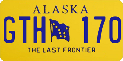 AK license plate GTH170