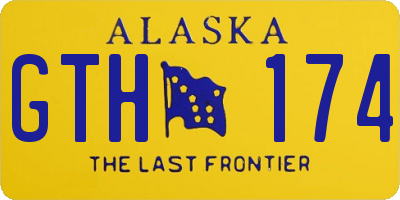 AK license plate GTH174