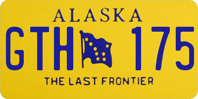 AK license plate GTH175