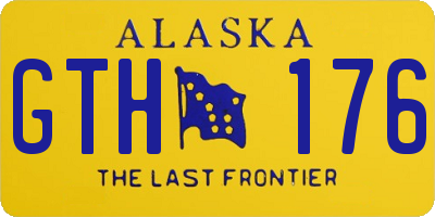 AK license plate GTH176