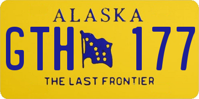 AK license plate GTH177