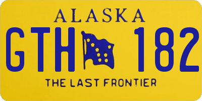 AK license plate GTH182