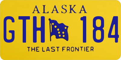 AK license plate GTH184