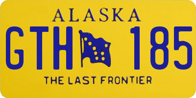 AK license plate GTH185