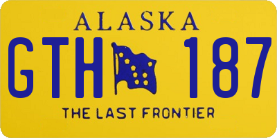 AK license plate GTH187