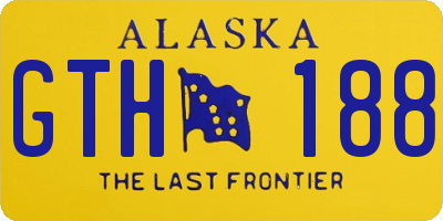 AK license plate GTH188