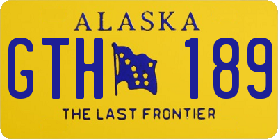 AK license plate GTH189