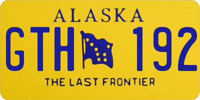 AK license plate GTH192