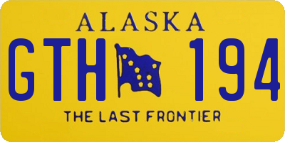 AK license plate GTH194