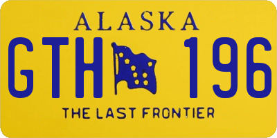 AK license plate GTH196