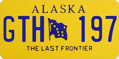 AK license plate GTH197