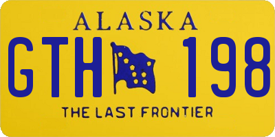 AK license plate GTH198