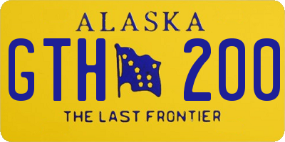 AK license plate GTH200