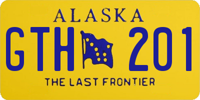 AK license plate GTH201