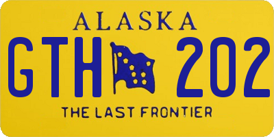 AK license plate GTH202