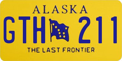 AK license plate GTH211