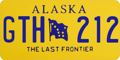 AK license plate GTH212