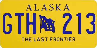 AK license plate GTH213