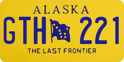 AK license plate GTH221