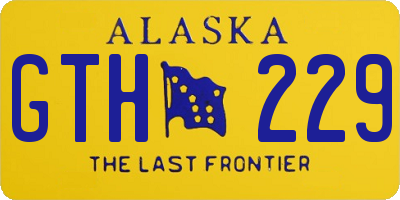 AK license plate GTH229