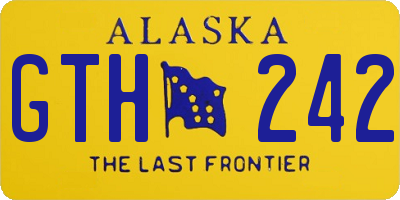 AK license plate GTH242