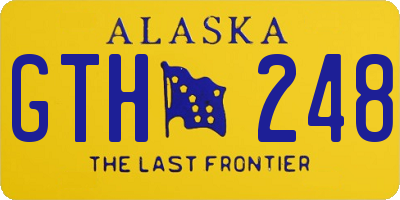 AK license plate GTH248