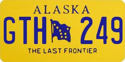 AK license plate GTH249