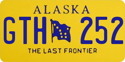 AK license plate GTH252