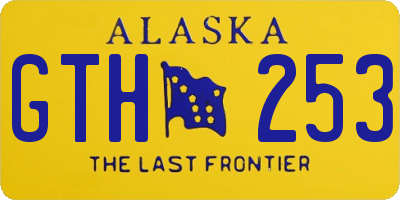 AK license plate GTH253