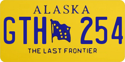 AK license plate GTH254