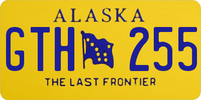 AK license plate GTH255