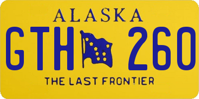 AK license plate GTH260