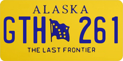 AK license plate GTH261