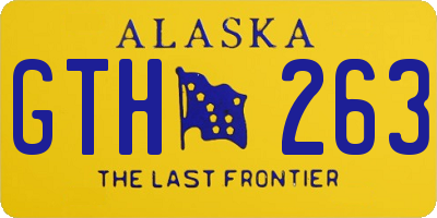 AK license plate GTH263