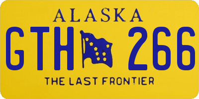 AK license plate GTH266