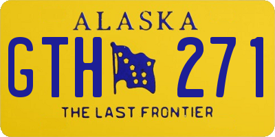 AK license plate GTH271