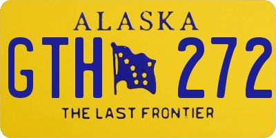 AK license plate GTH272