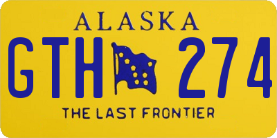 AK license plate GTH274