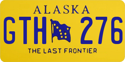 AK license plate GTH276