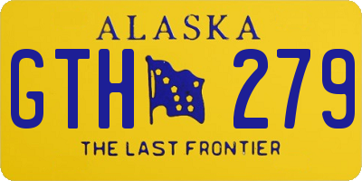 AK license plate GTH279