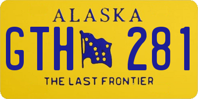 AK license plate GTH281