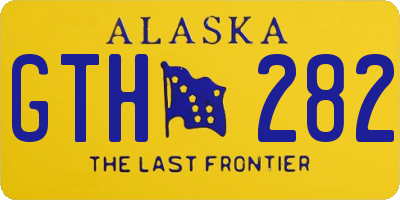 AK license plate GTH282