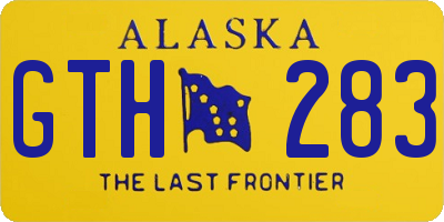 AK license plate GTH283