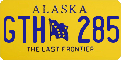 AK license plate GTH285