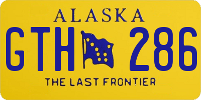 AK license plate GTH286