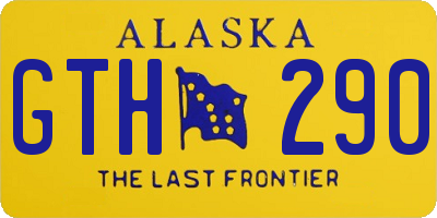 AK license plate GTH290