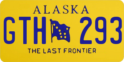 AK license plate GTH293