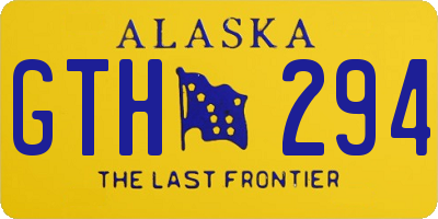 AK license plate GTH294